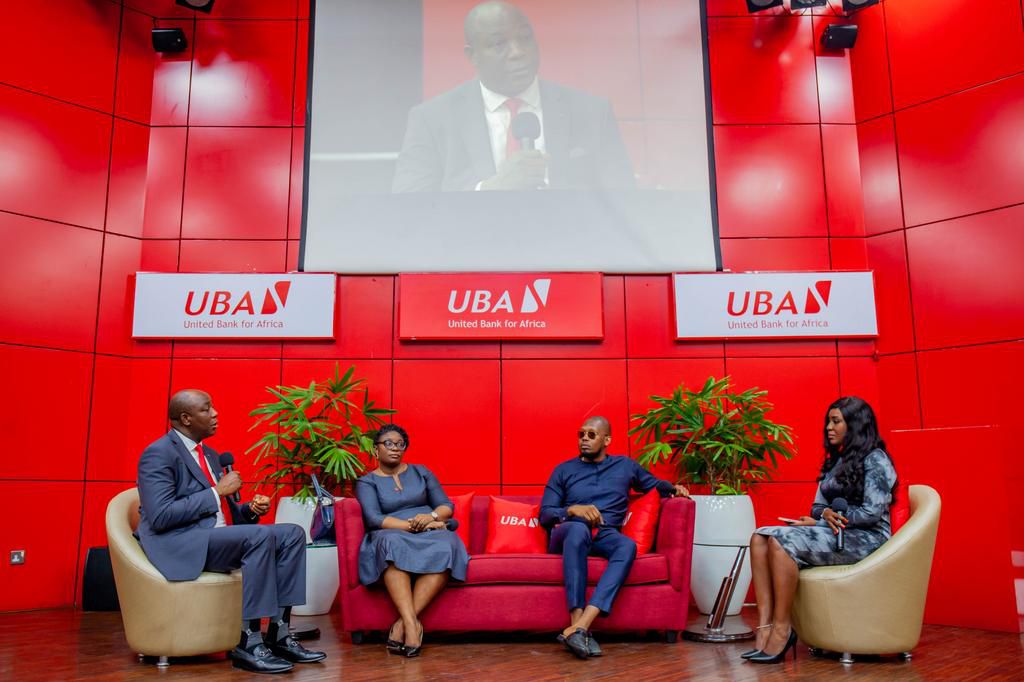 L-R: Executive Editor, Frontier Africa Reports and Television Host, Boason Omofaye; Managing Director/CEO, United Capital Asset Management Plc, Odiri Oginni, CFA;  Recording Artist and Founder, Mova Networks, Akitoye; and Moderator, Sharon Uchunor duri...