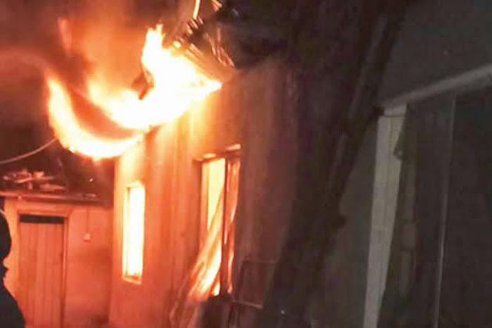 Man set stepchildren ablaze