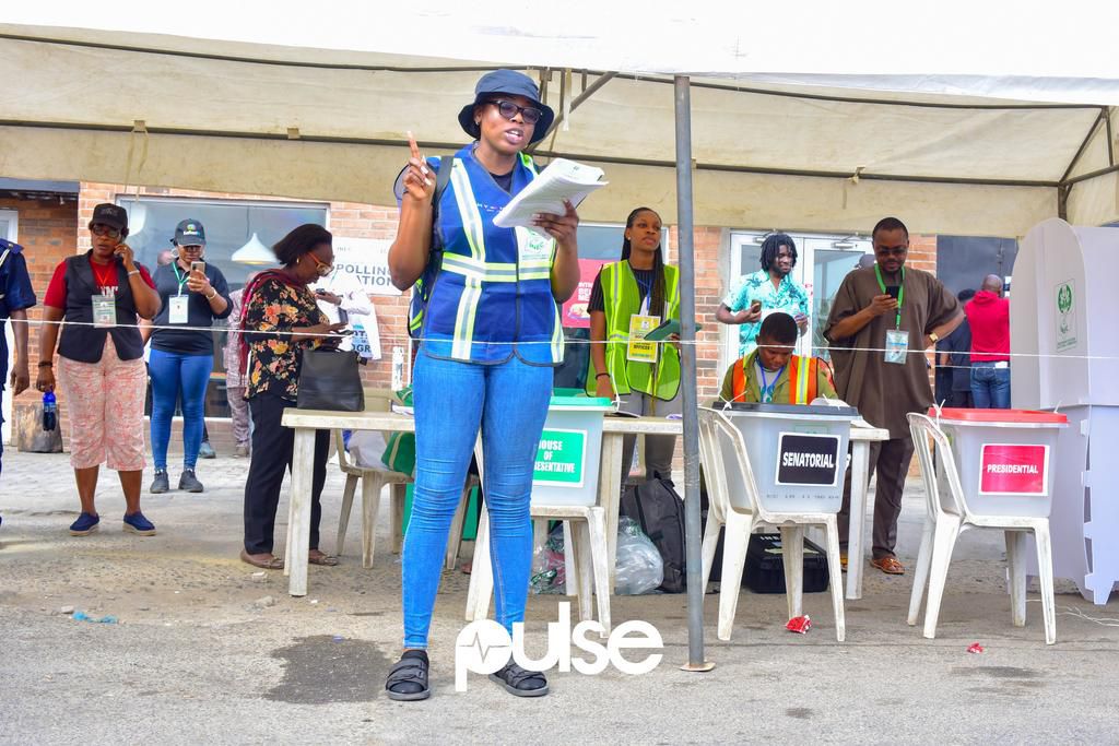 A polling unit in Lagos State on February 25, 2023
