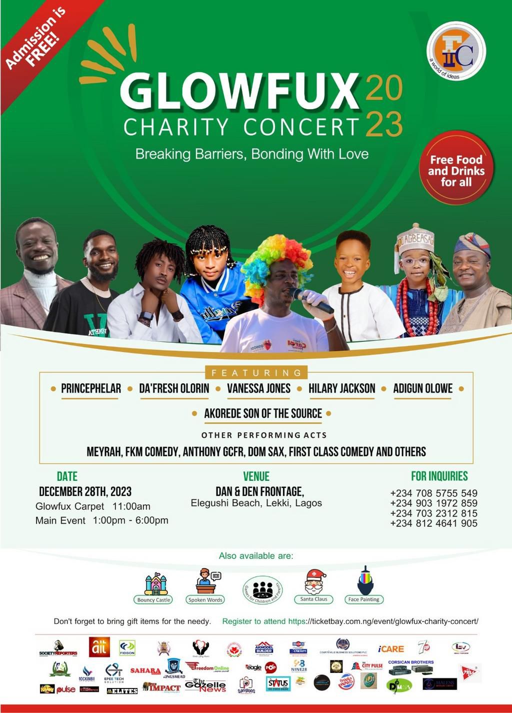 GLOWFUX Charity Concert 2023: Honouring Rep. Babajimi Benson, MultiChoice Nigeria, Olori Ogunsanwo, AKModel Properties boss
