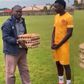 Kenneth Musonda, footballer receives footballer 5 crates of egg for being Man of the Match