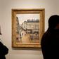 Camille Pissarro's "Rue Saint-Honore in the Afternoon. Effect of Rain, 1897" at Thyssen-Bornemisza museum in Madrid, April 22, 2022.Susana Vera/Reuters