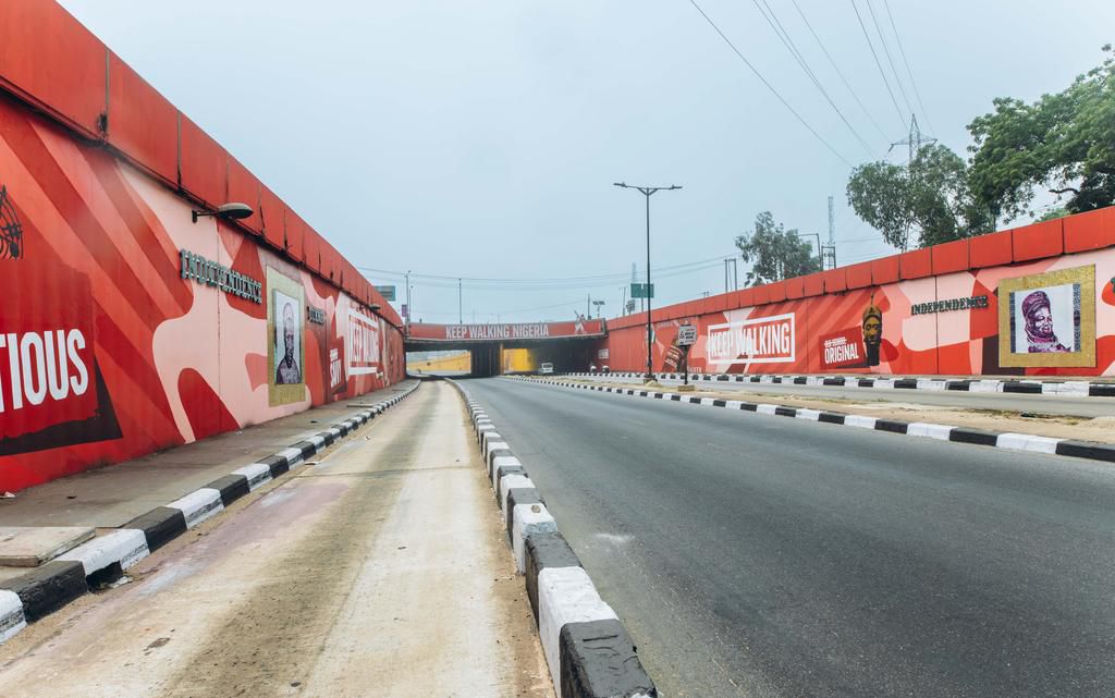Johnnie Walker encourages Nigerians to keep walking with Maryland's Independence Tunnel revamp.