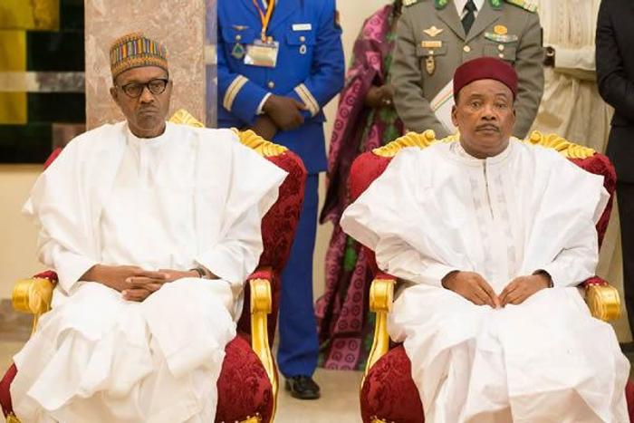 President Muhammadu Buhari and Niger President, Mahamadou Issoufou [Naija News]