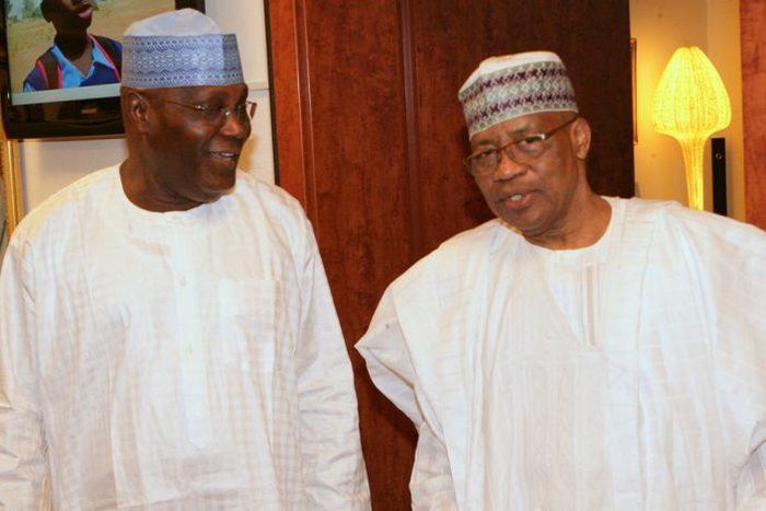 Former Vice President Atiku Abubakar and former military President, Gen. Ibrahim Babangida. [dateline]