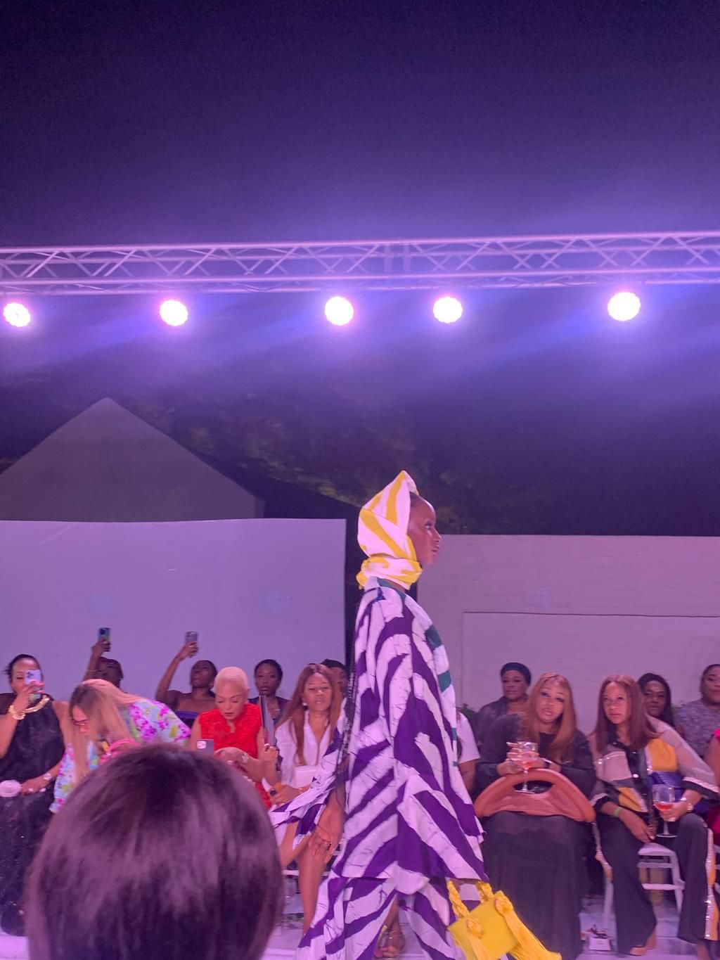 A model at the fashion showcase