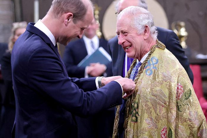 King Charles and Prince William at a coronation rehearsal.Chris Jackson/Buckingham Palace via Getty Images/Handout via REUTERS