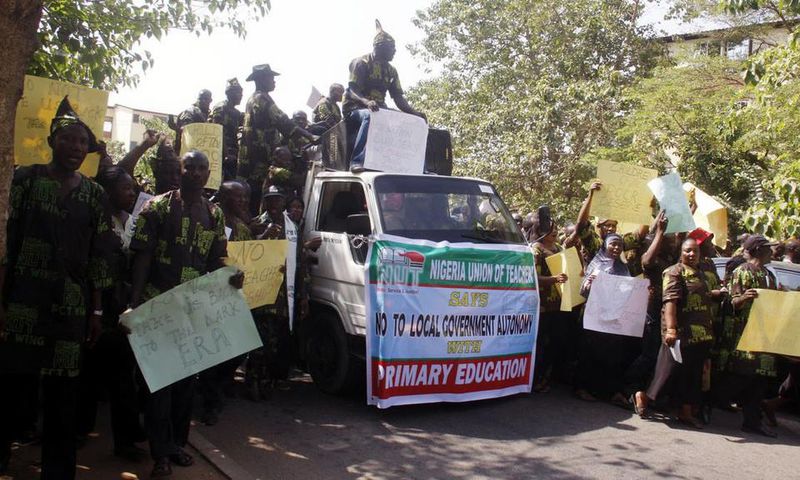 Nigeria Union of Teachers protest in Abuja (illustrative purposes only)
