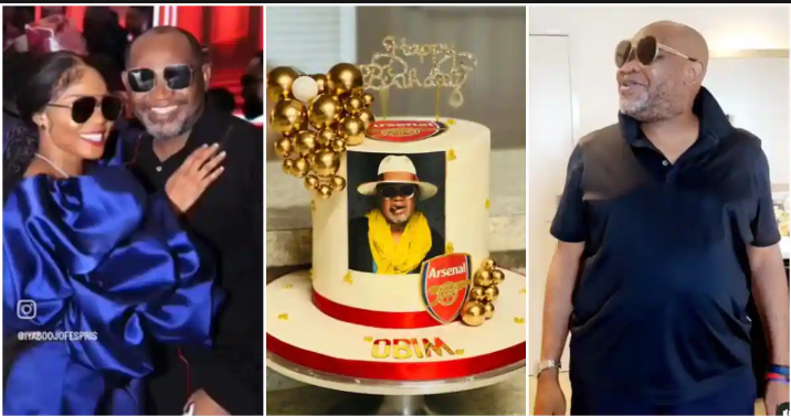 Iyabo Ojo surprises her man with a Cake on his birthday [Legit]