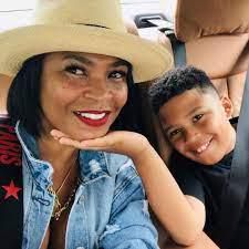 Nia Long and her son Kez