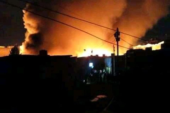 Active inferno at the cereals and mitumba sections of Gikomba Market on June 25, 2020