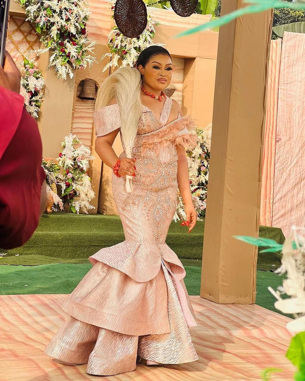 Here's your first look at Nkiru Sylvanus’ star-studded traditional marriage