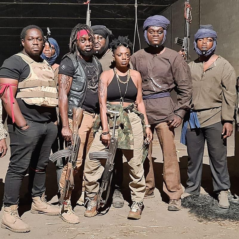 BTS of 'Almajiri' movie executive produced by AY Makun [@aycommedian]