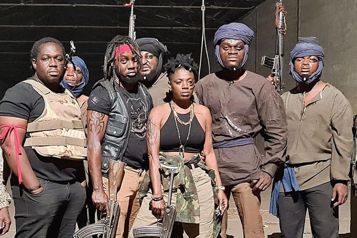 BTS of 'Almajiri' movie executive produced by AY Makun [@aycommedian]