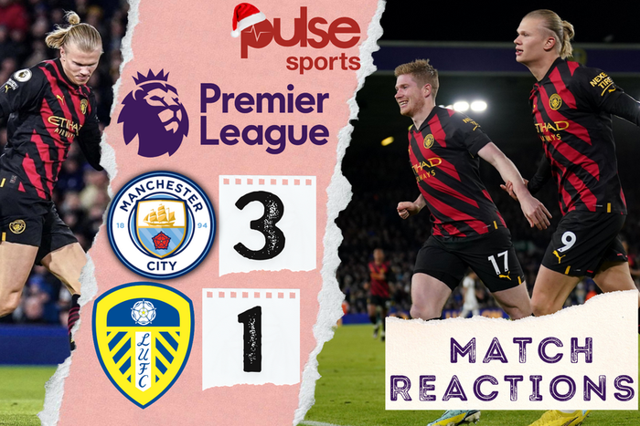 Social media reactions as Manchester City defeat Leeds United in the Premier League