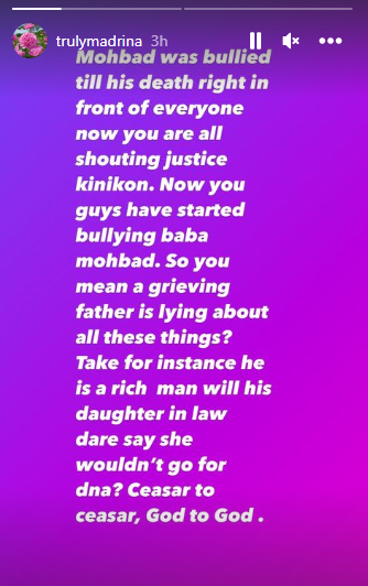 Cynthia Morgan's post [Instagram/Trulymadrina]