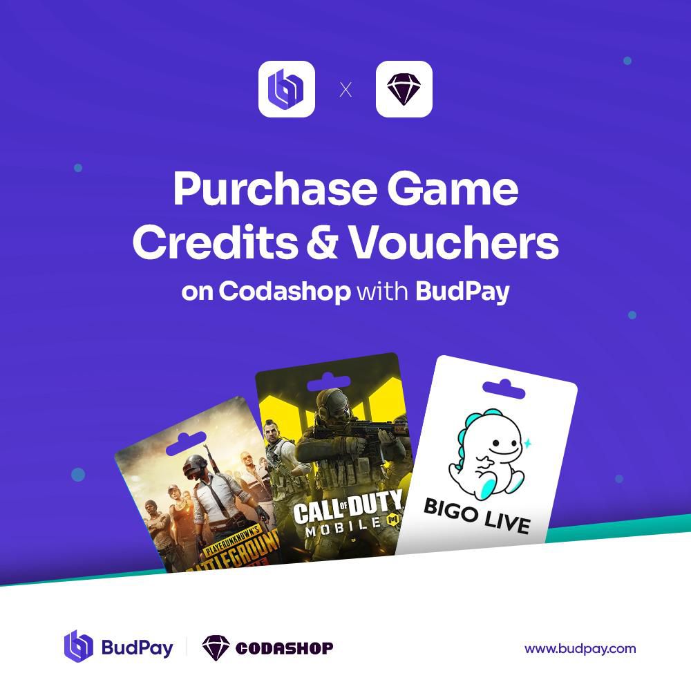 BudPay partners with Codashop to offer gamers in Nigeria a seamless way to pay for their games