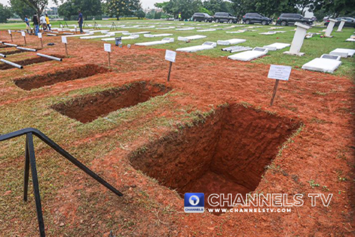 Mass burial for soldiers killed in ambush in Niger State. [Channels TV]