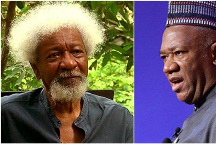 Nobel laureate Prof Wole Soyinka and Labour Party vice presidential candidate, Datti Baba-Ahmed.