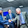 Mark Hove with the Chairman, National Drug Law Enforcement Agency, NDLEA, Brig. Gen. Buba Marwa (rtd). [Twitter:NDLEA]