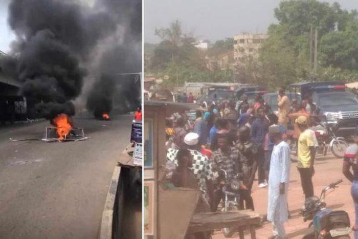 Chaos in Ondo, Aboukuta as residents protest over fuel, naira scarcity. (Punch)