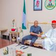 Senate President, Godswill Akpabio and Governor Peter Mbah of Enugu State. [Twitter:SenatorAkpabio]
