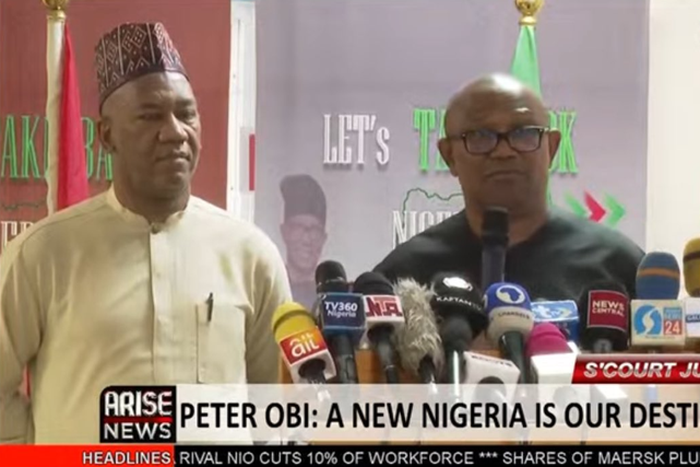 A screengrab of Obi during the briefing on November 6, 2023 [POMA]