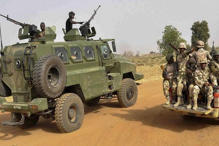 Men of the Nigerian Army. [Punch]