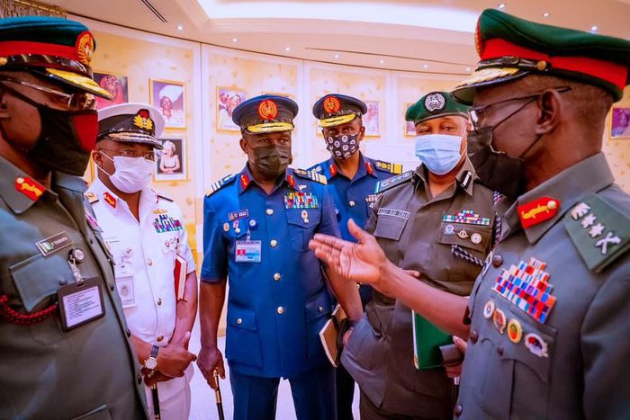 Nigeria's service chiefs [Presidency]