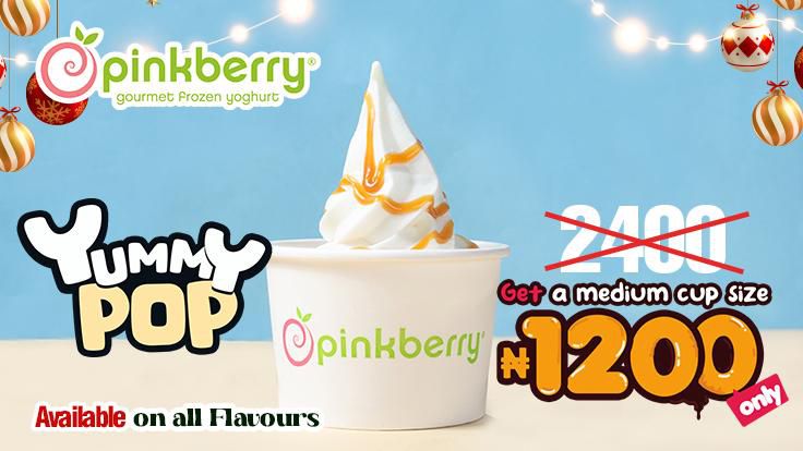 Pinkberry offers Sweet Banana Caramel Yogurt & festive December deals