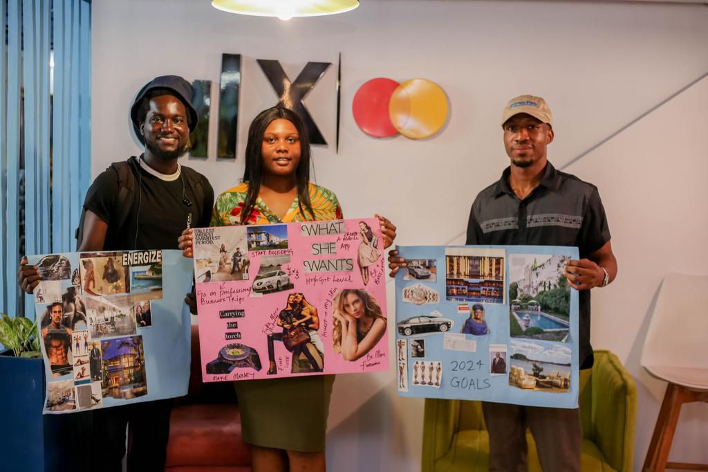 ALX Learners with their vision boards [ALX]