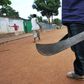 Man holding machete (File photo)