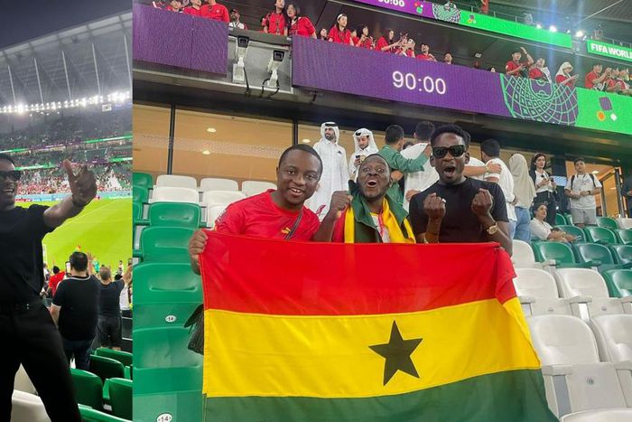 'Na me bring good luck'- Nigerian singer Mr Eazi goes crazy for Ghana in Qatar [Video]