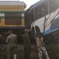 Passenger train crashed into Lagos State Government staff bus on Thursday, March 9, 2023 (Concise)