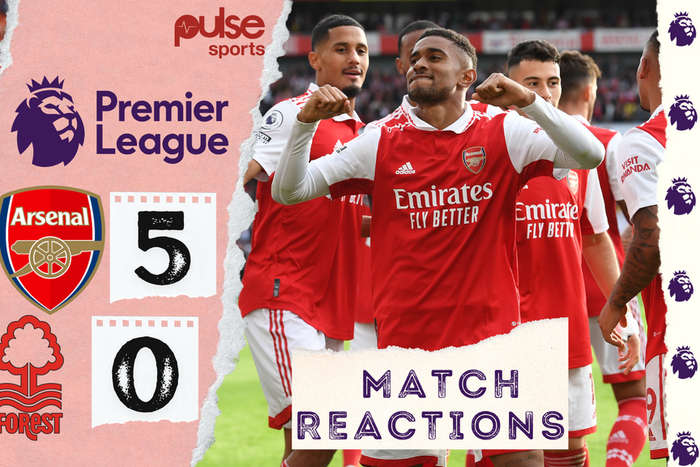 Arsenal thrash Nottingham Forest 5-0 in the Premier League (Social media reactions)