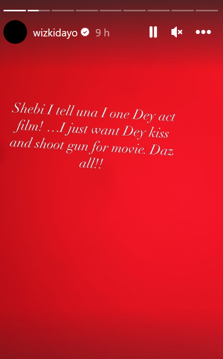 Wizkid's Insta story causes quite an uproar on internet [Instagram/wizkidayo]