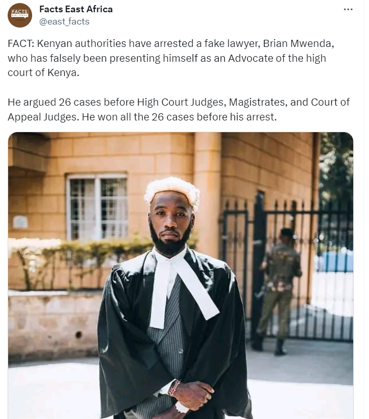 Fake lawyer who handled 26 cases and won all against trained lawyers has been arrested