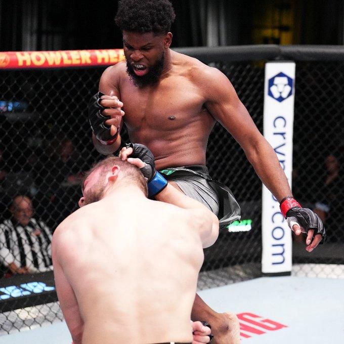 Kennedy Nzechukwu defeated Moldovan Ion Cuțelaba in a UFC Light heavyweight bout