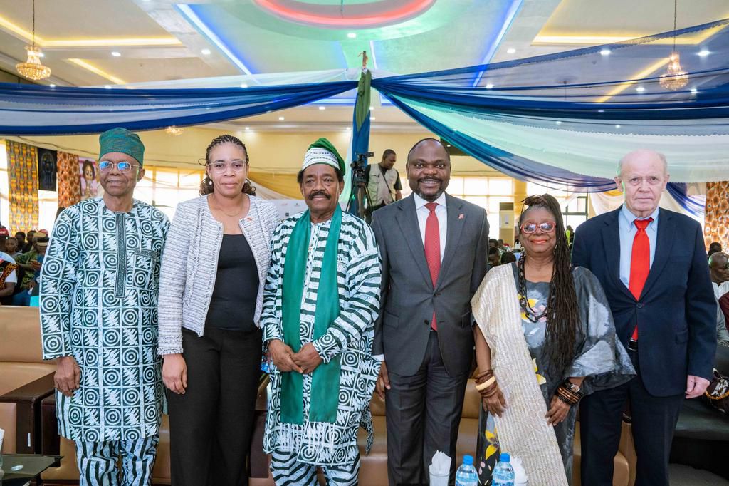 L-R: Deputy President, Lagos Chamber of Commerce and Industry(LCCI), Gabriel Idahosa, FCA; Group Head, Marketing & Corporate Communications, Alero Ladipo; President, LCCI, Asiwaju (Dr) Michael Olawale- Cole, CON; Deputy Managing Director, United Bank f...