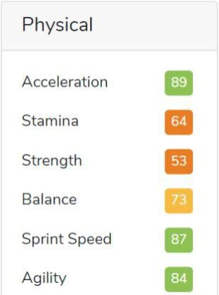 Mykhailo Mudryk FIFA 23 attributes