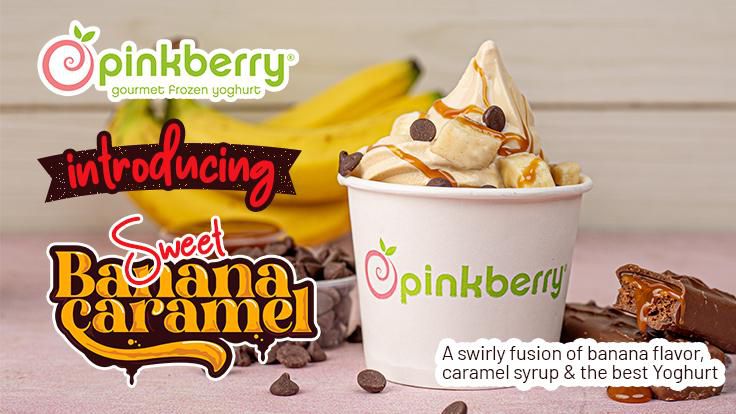 Pinkberry offers Sweet Banana Caramel Yogurt & festive December deals