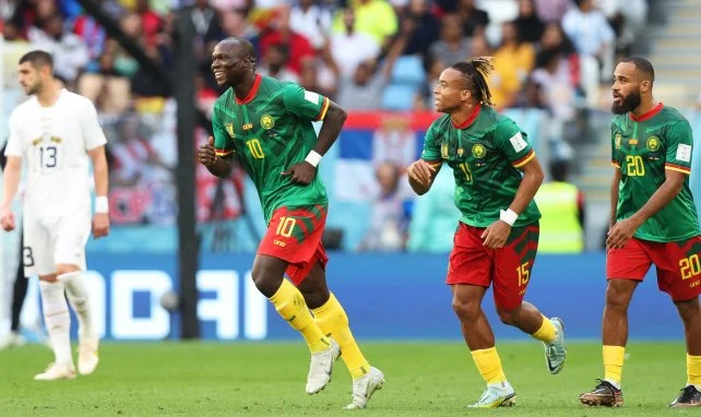 Vincent Aboubakar contre la Serbie, le 28 npvembre 2022