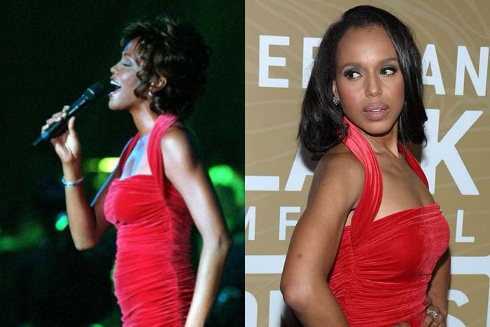 Kerry and Whitney in the same gown [Gettyimages]