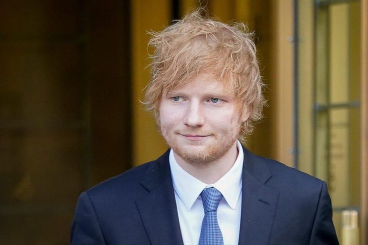 Pop star Ed Sheeran outside his "Let's Get It On" plagiarism trial in federal court in Manhattan.John Minchillo/AP