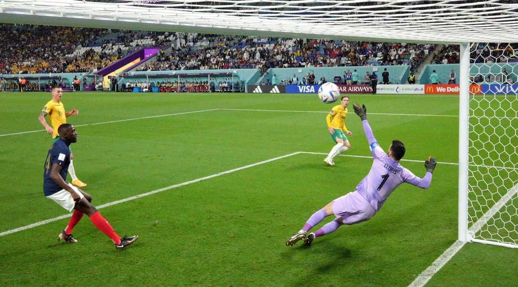 Australia scored the first goal of the game following a 9th minute finish by Craig Goodwin