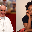 (Right)Chimamanda Adichie and Pope Francis (Left) unite to challenge Western powers' treatment of Africa
