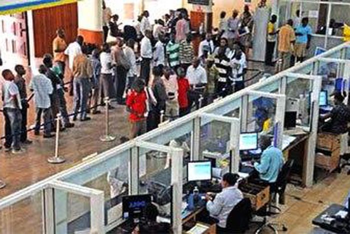 Nigerian banking hall