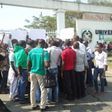 Students protesing at Uniabuja Gate