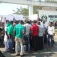 Students protesing at Uniabuja Gate