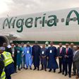 Hadi Sirika displayed a Nigeria Air plane three days before the end of the Muhammadu Buhari administration [Presidency]
